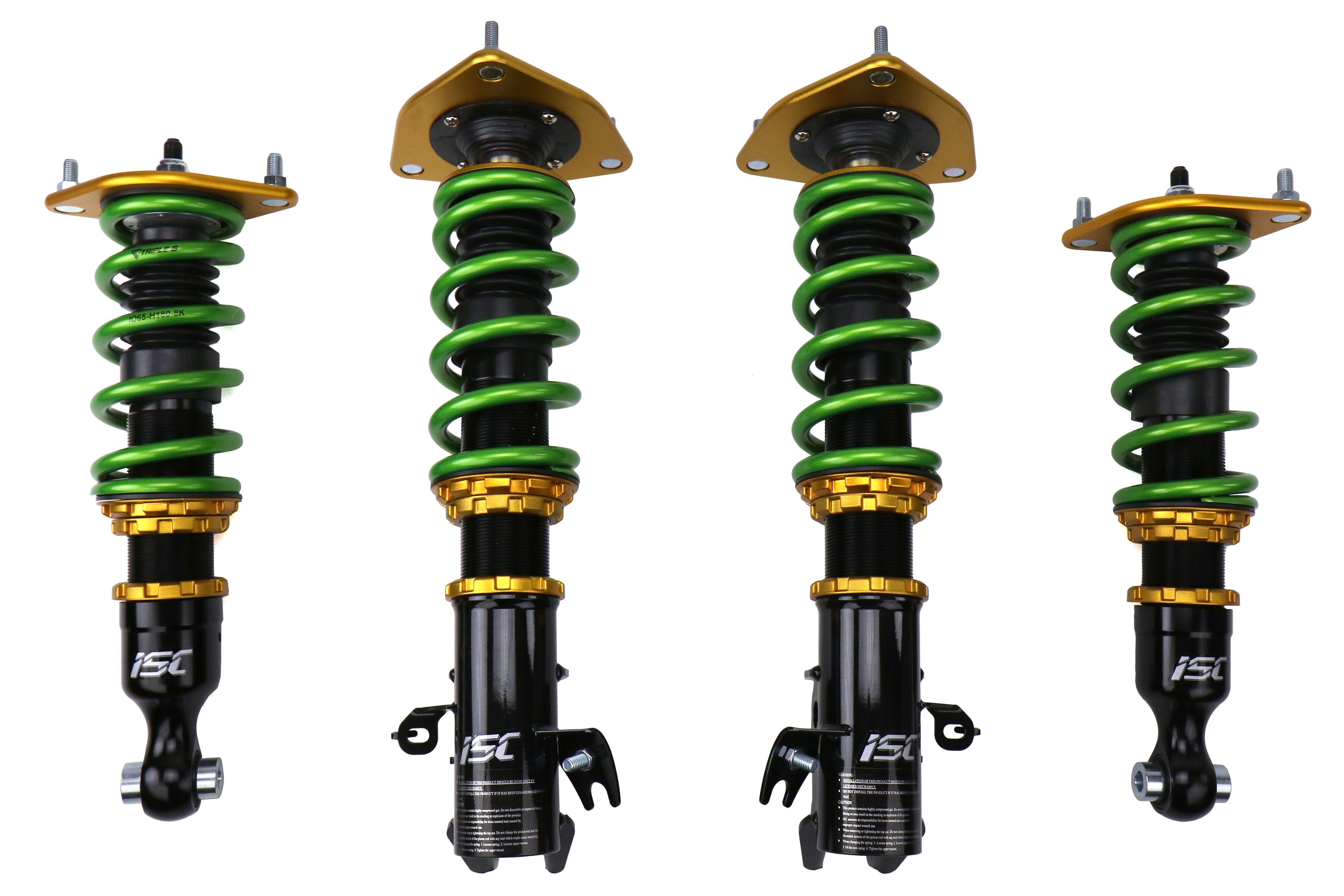 ISC Suspension Basic Street Comfort Coilovers w/ Triple S Springs - 2015-2021 Subaru WRX / STI